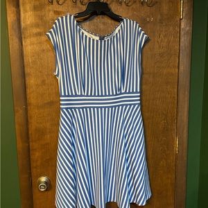 Basket Stripe Ponte Fiorella Dress